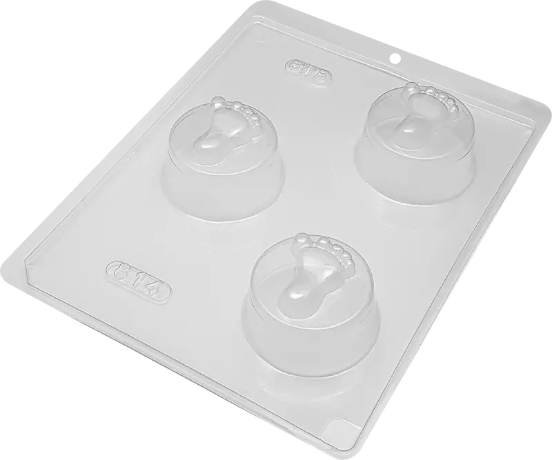 Baby Footprint Silicone Mold Set (3-Piece) 1