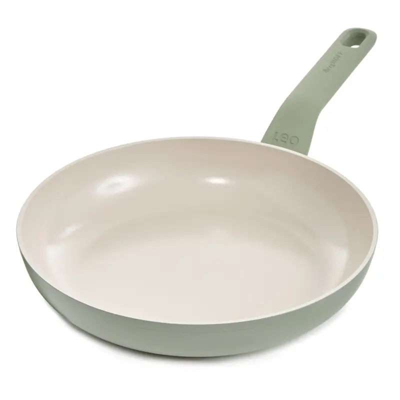 Berghoff Balance Ceramic 9.5-Inch Frying Pan – Compact & Efficient, Recycled Aluminum, Sage Tone 1