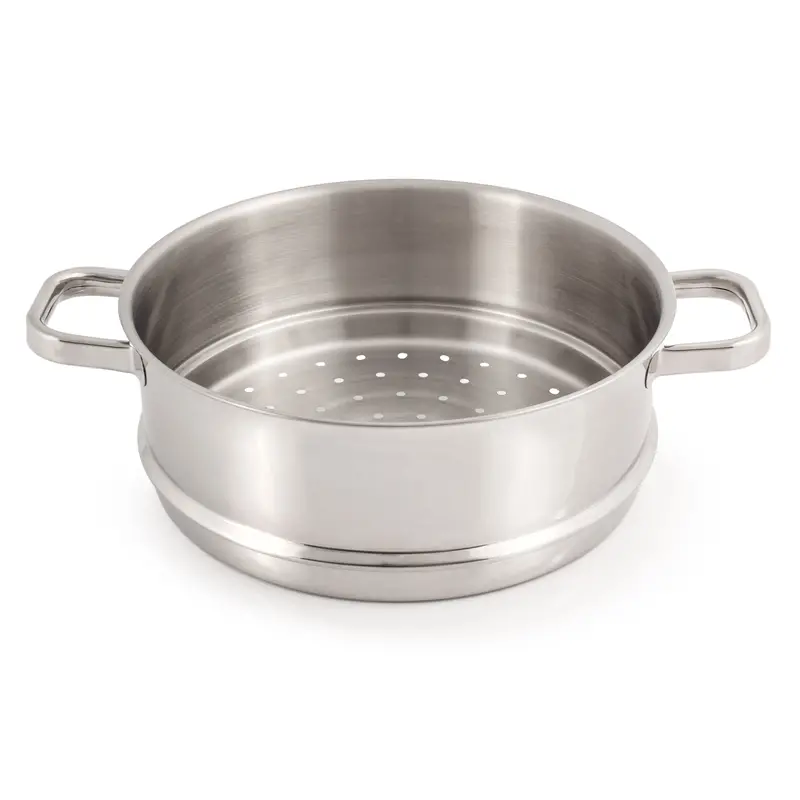 Berghoff Belly Shape 9.5-Inch 18/10 Stainless Steel Steamer Pot With Ergonomic Design 1