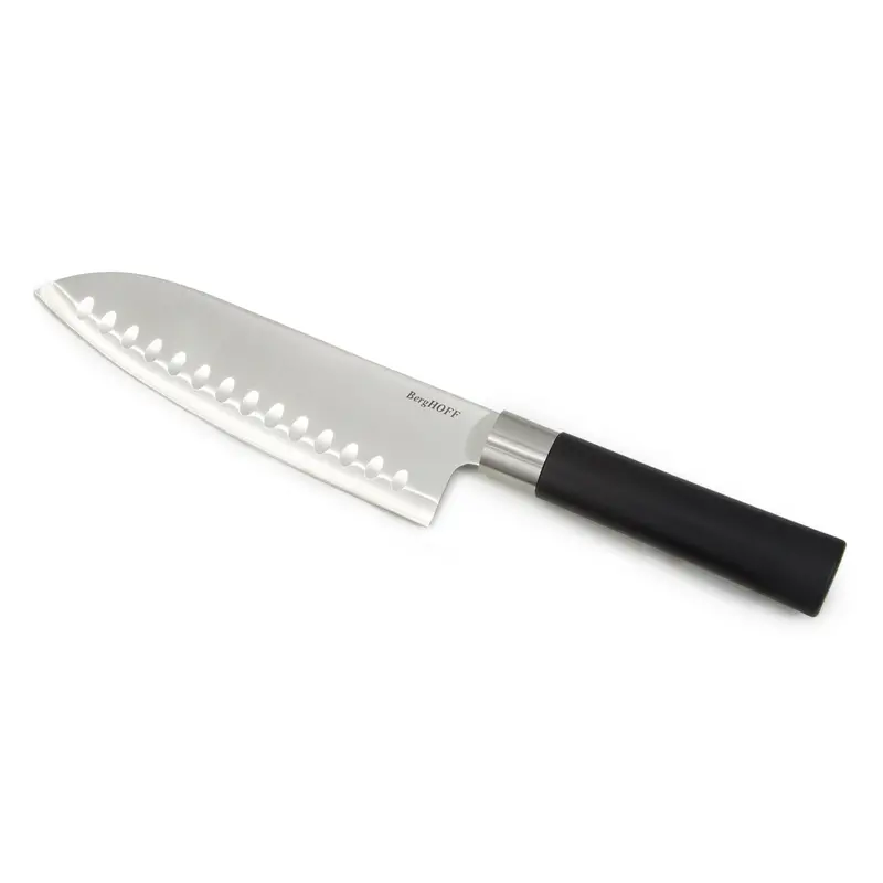 Berghoff Dina Codon 6.75-Inch Scalloped Santoku Knife – Stainless Steel Blade 1