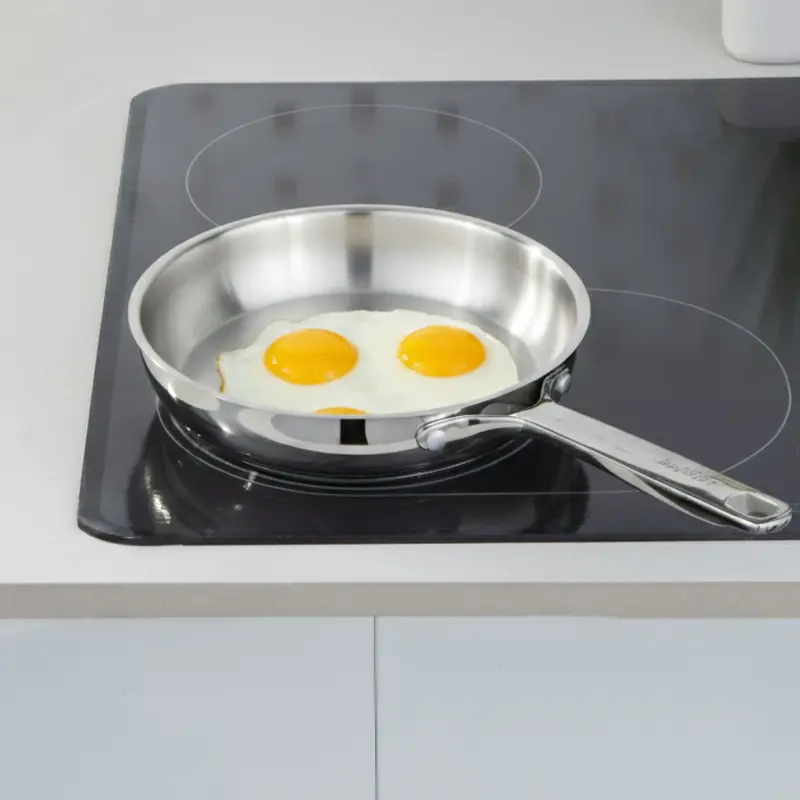 Berghoff Dina Helix 8-Inch Stainless Steel Fry Pan – 18/10 Grade 1
