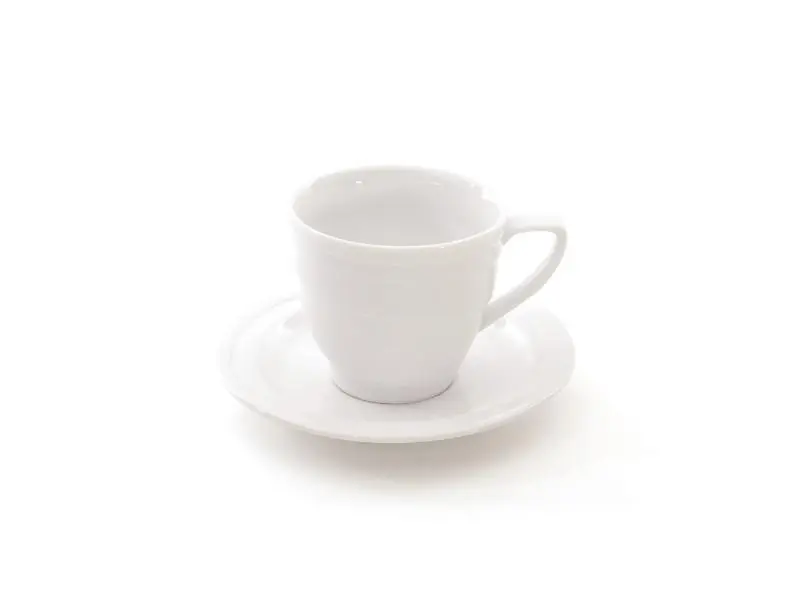 Berghoff Eclipse Teacup And Saucer – 8.6-Ounce Fine Porcelain Pair 1