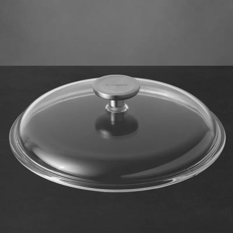 Berghoff Gem Tempered Glass Lid With Premium 18/10 Stainless Steel Handle – 9.5 Inch 1