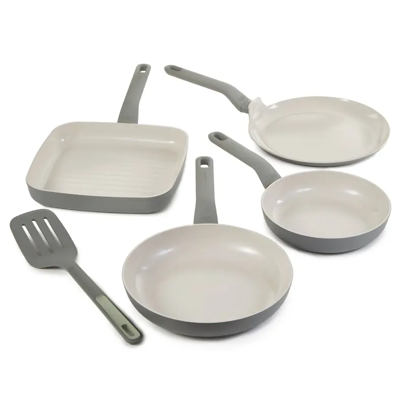 Berghoff Leo Balance 5-Piece Ceramic Nonstick Frying Pan Set With Cooking Turner 1