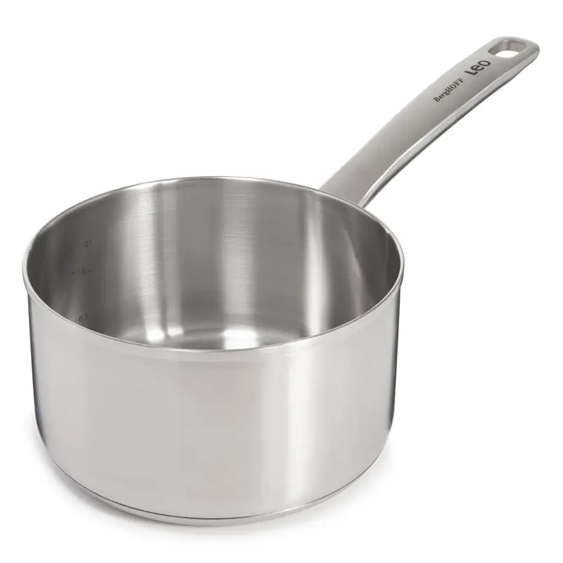 Berghoff Leo Graphite 6.25-Inch Saucepan (1.7 Qt) – 18/10 Stainless Steel, Eco-Friendly Recycled Composition 1