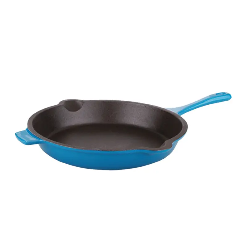 Berghoff Neo Cast Iron Skillet – 10-Inch Fry Pan In Vibrant Blue Finish 1