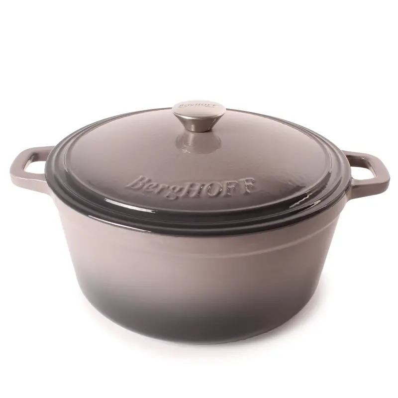 Berghoff Neo Oyster Enamel Dutch Oven – 7-Quart Round Cast Iron Pot With Lid (11-Inch) 1
