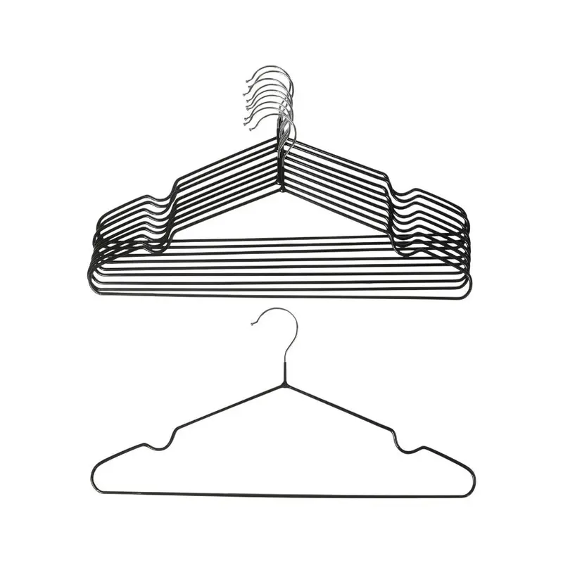 Black Metal Trouser Hangers – 10-Pack 1