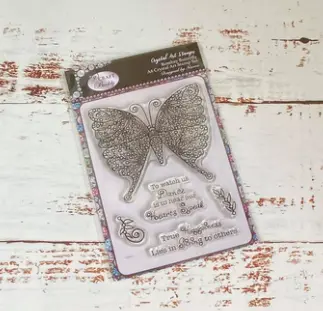 Bombay Butterfly Inspired Crystal Art Stamp Kit 1