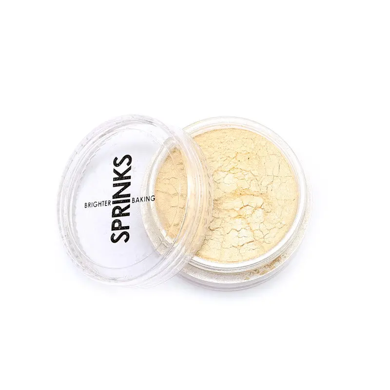 Champagne Metallic Lustre Dust – 10Ml Edible Highlighting Powder By Sprinks 1