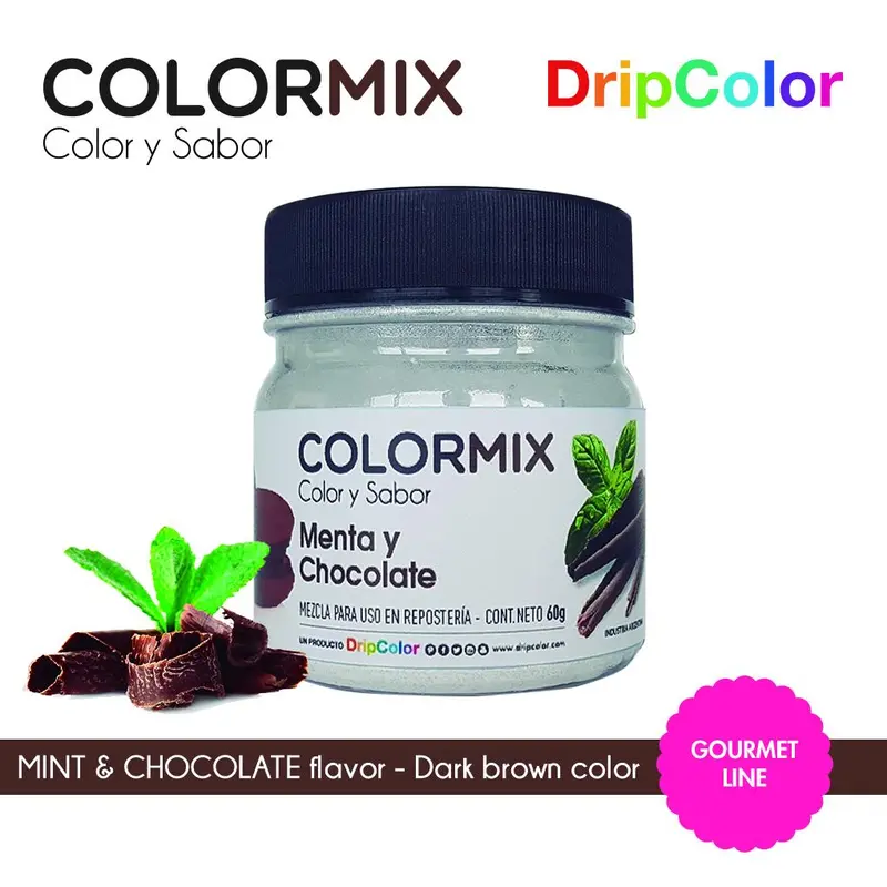 Color Mix Mint & Chocolate Gourmet Food Coloring Blend 1