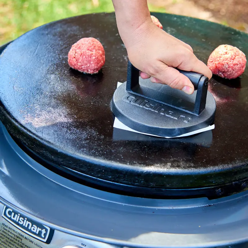 Cuisinart Smash Burger Press Set – Cast Iron Burger Molding Kit 1