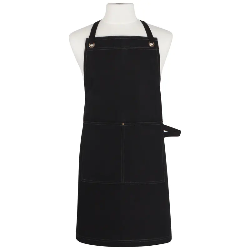 Danica Black Utility Chef Apron – Durable Workwear Style 1