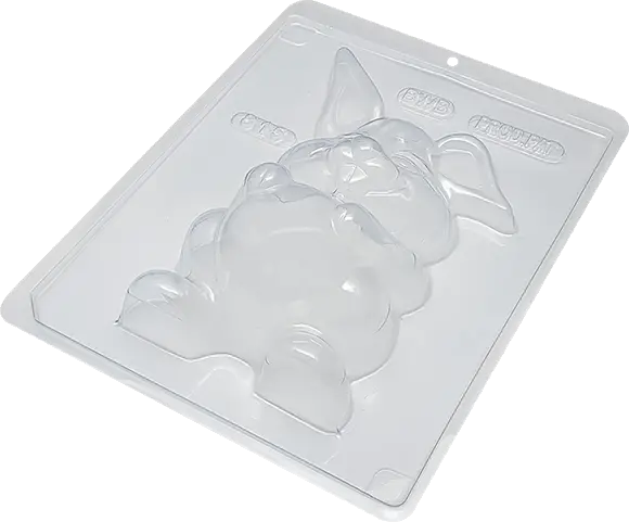 Easter Bunny Front Chocolate Mold – Three-Part Construction 1