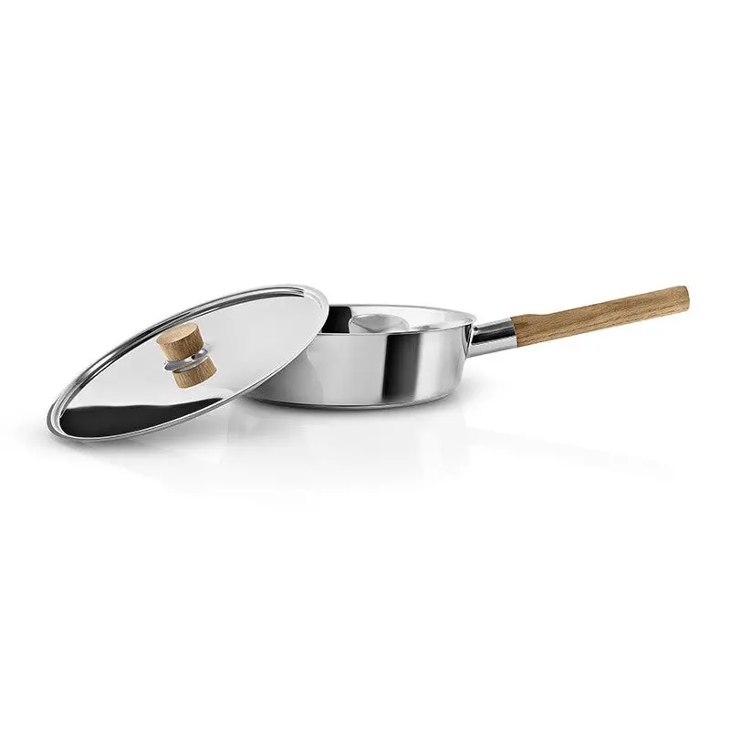 Eva Solo Nordic Kitchen Stainless Steel Sauté Pan With Lid – 24 Cm 1
