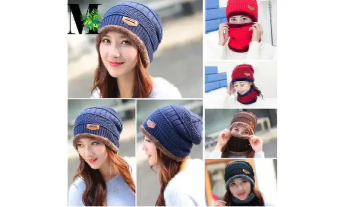 Fleece-Lined Winter Hat And Scarf Set For Women – Coordinated Cold-Weather Accessory 1
