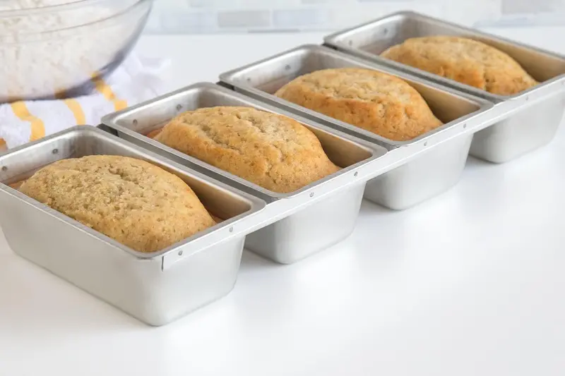 Fox Run Stainless Steel Linked Mini Loaf Pans – 5.5 Inch 1