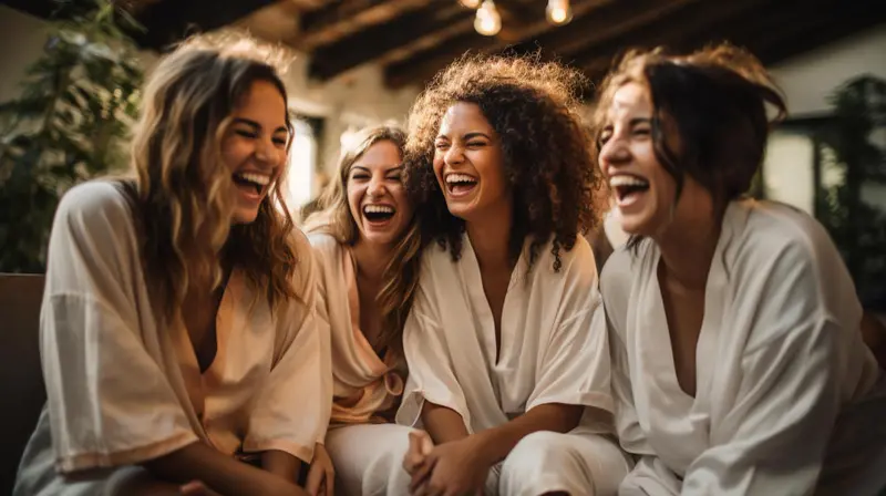 Group Wellness Retreat: 3-Hour Sip & Paint, Full-Body Massage & Gourmet Lunch For Four 1