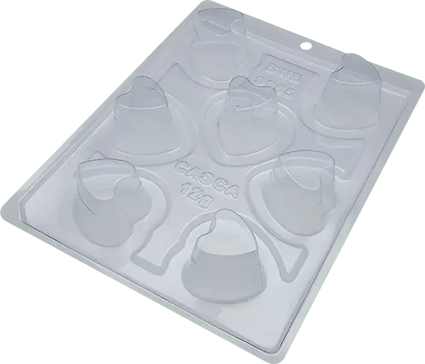 Heart-Shaped Mousse Cup Mold – Three-Section Silicone 1