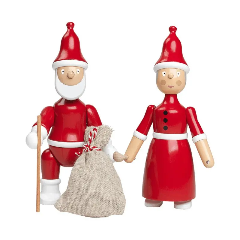 Kay Bojesen Christmas Duo – Santa & Mrs. Claus Figurines 1