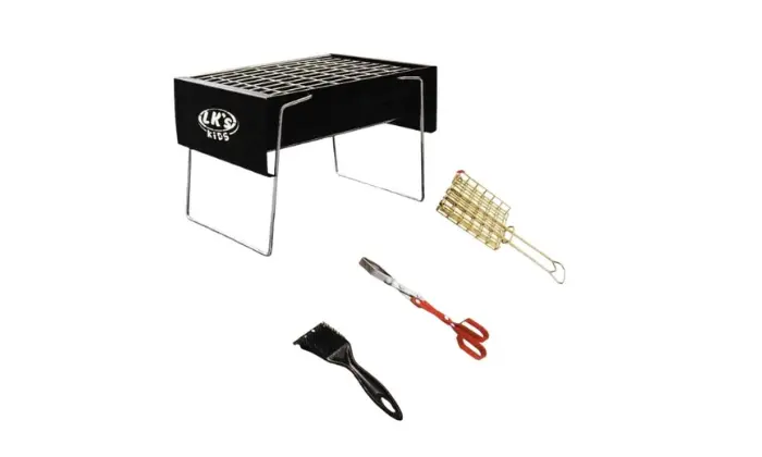 Lk'S Kids Braai Set – 4-Piece Mini Barbecue Kit For Camping 1