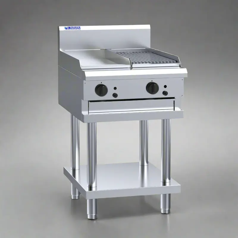 Luus Cs-3P3C Dual-Function 600Mm Griddle & Chargrill Combo Unit 1