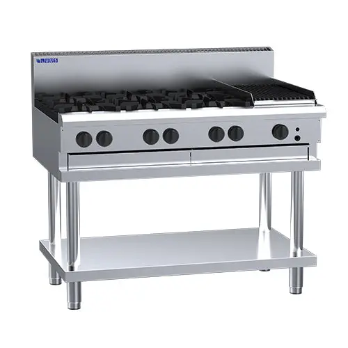 Luus Cs-6B3C 1200Mm Six-Burner Chargrill Cooktop 1