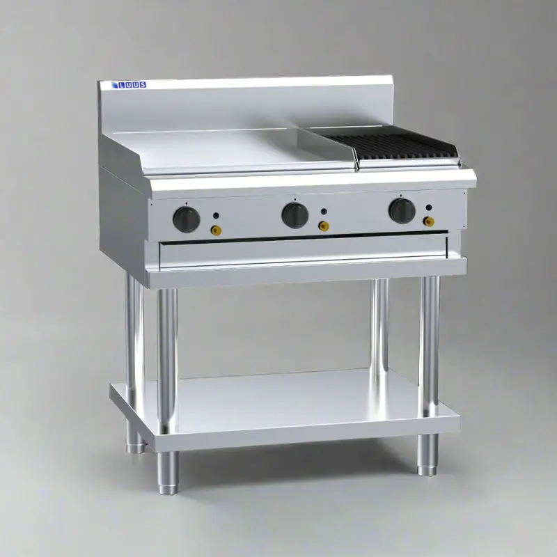 Luus Cs-6P3C 600Mm Commercial Chrome Griddle 1