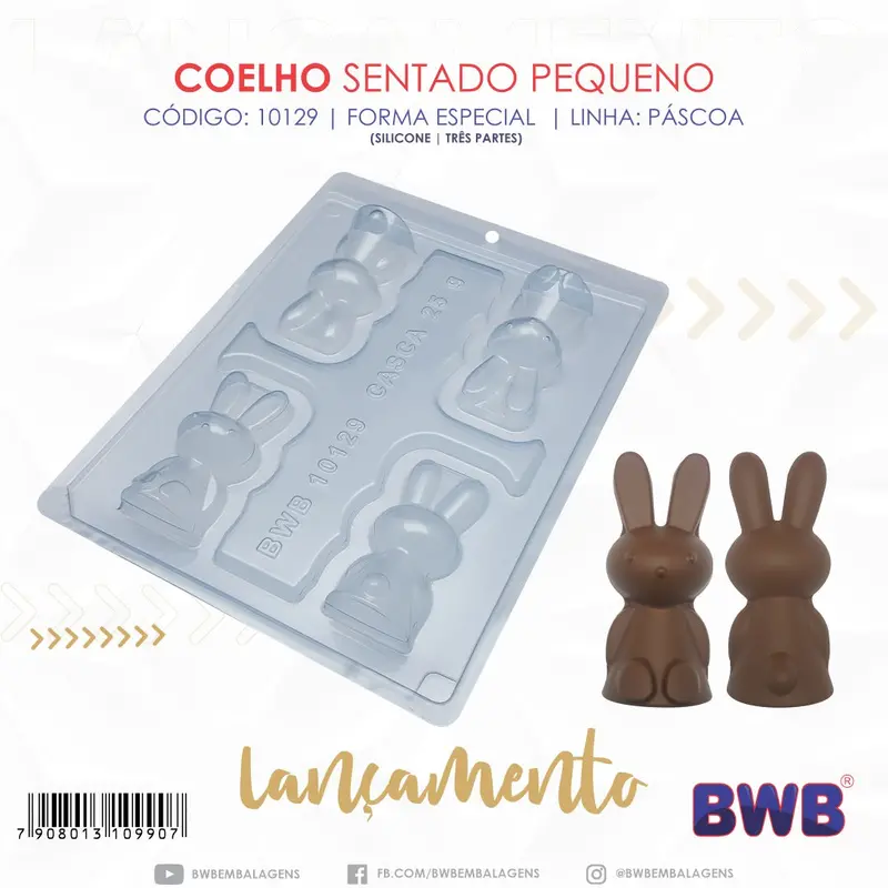 Medium Bunny Mold — 30-Count Case, 3-Piece Assembly (Save $225) 1
