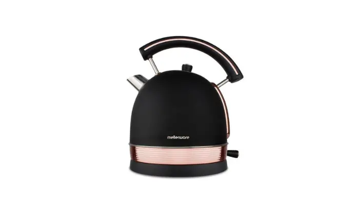 Mellerware Cordless Stainless Steel Kettle – 1.8L, 2200W, 360° Swivel Base 1