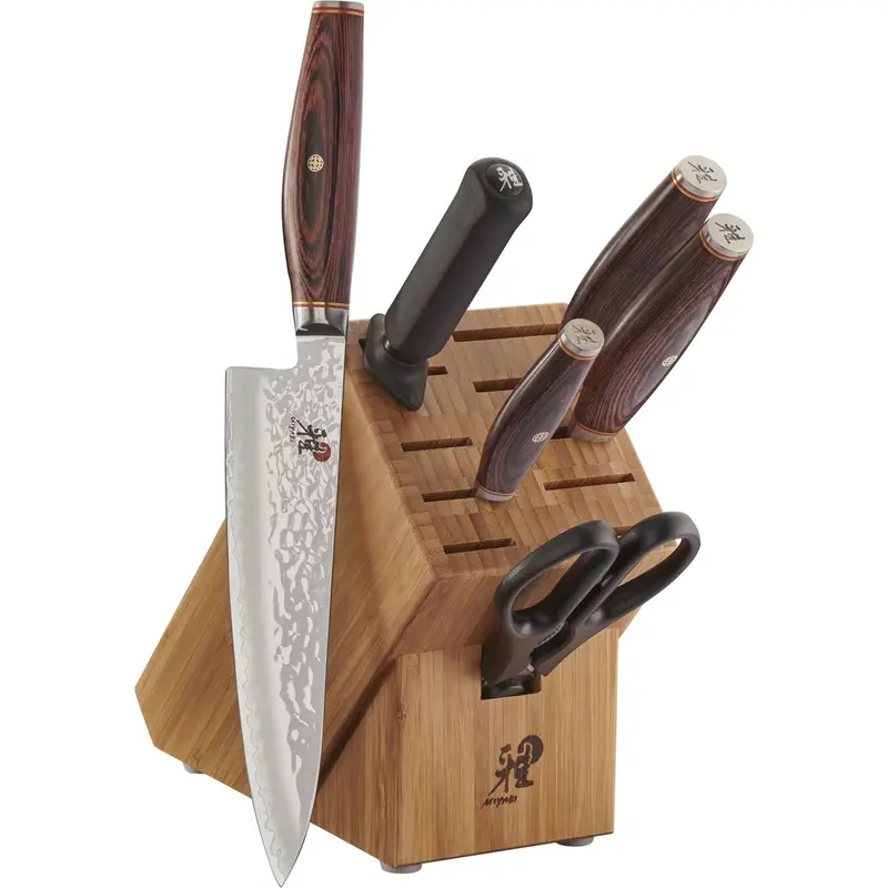 Miyabi Artisan 7-Piece Knife Block Set – German Precision Knives With Stand 1