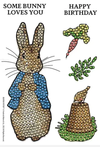 Peter Rabbit Classic Tale Crystal Art Stamp Kit 1