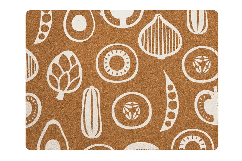 Premier Besa Cork Rectangular Placemats – Set Of 4, Heat-Resistant Table Protectors 1