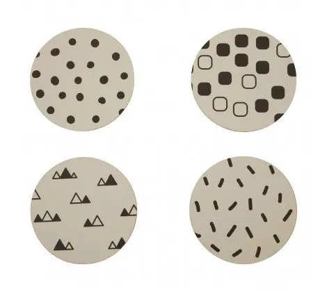 Premier Mimo Eclectic ‘All Sorts’ Coaster Set – 4-Piece – 1203822 1