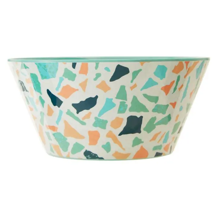 Premier Mimo Terrazzo-Style Melamine Salad Bowl – Grey/Beige (1206350) 1