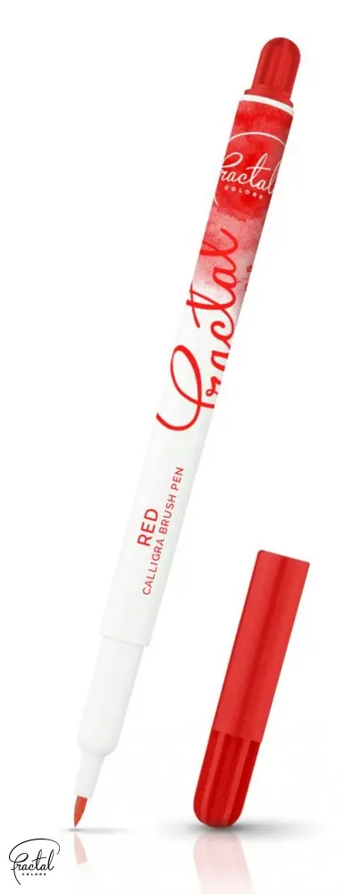 Red Calligra Food Brush Pen – Fine-Tip Edible Ink Marker 1