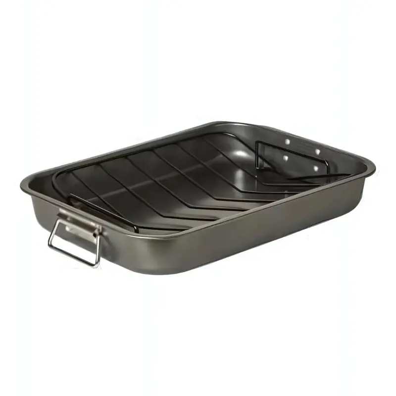 Roasting Pan With Rack – 39 X 29 Cm, Oven-Safe Design 1