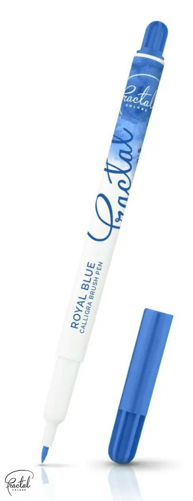 Royal Blue Calligra Food Brush Pen – Vibrant Edible Art Tool 1
