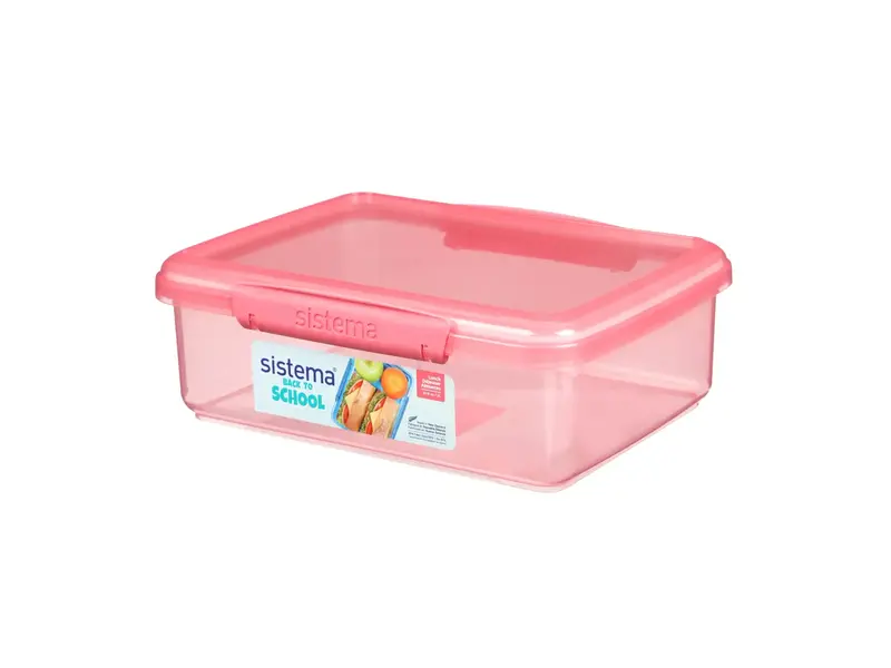 Sistema 2L Bpa-Free Lunch Box – Pink 1