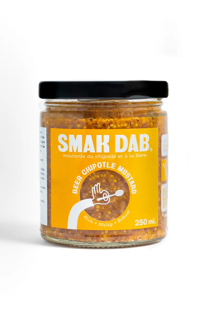 Smak Dab Beer-Flavored Chipotle Mustard Spread 1