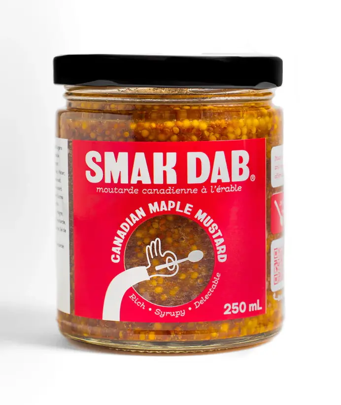 Smak Dab Canadian Maple-Infused Mustard Condiment 1