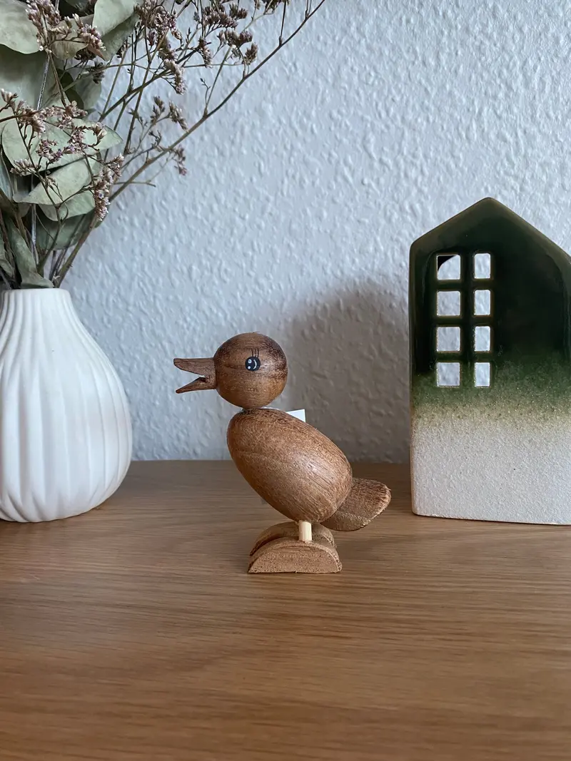 Small Duck Ceramic Figurine – 3.6X7.8X9 Cm Handcrafted Decor Piece 1