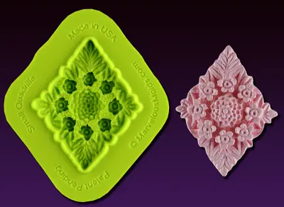 Small Quadrille Pattern Silicone Mold – Clear 1