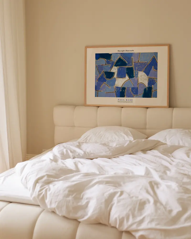 Unframed Blue Night Poster – Moody Indigo Landscape With Soft Gradient 1
