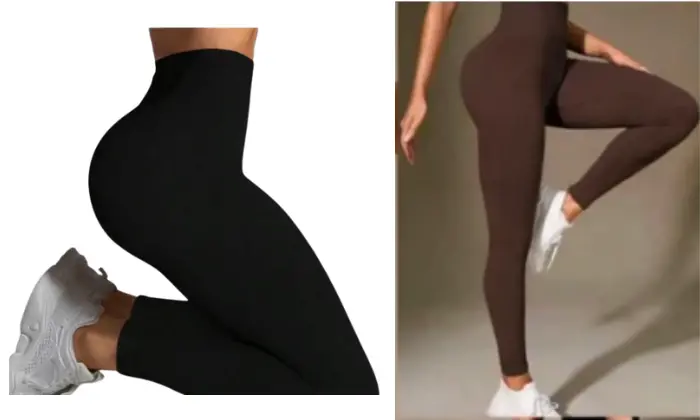 Women’S Thermal Rib-Knit Leggings – Warm & Stretchy Fit 1
