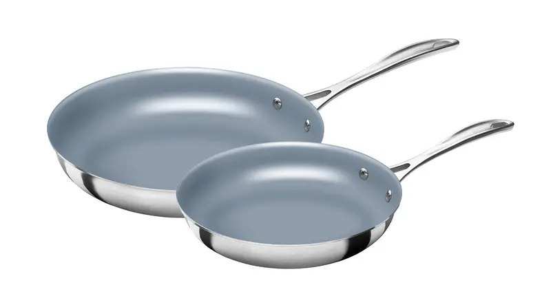 Zwilling Spirit 8-Inch & 10-Inch Ceramic Nonstick Fry Pan Set – 3-Ply Stainless Steel, Free Shipping 1