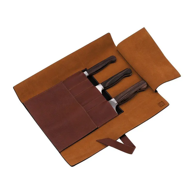 Zwilling Twin 1731 Leather Knife Roll Set – 4-Piece 1